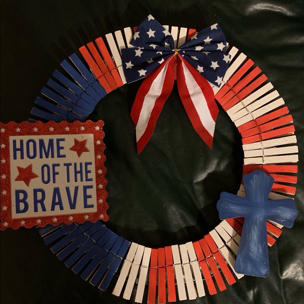 Clothespin wreaths
